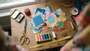 Materiales necesarios para hacer cojines decorativos con retazos de tela