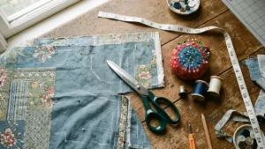Materiales necesarios para hacer un delantal de cocina con tela reciclada