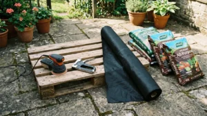 Materiales necesarios para hacer un jardín vertical con palets