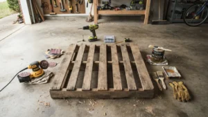 Materiales necesarios para hacer una mesa con palets de madera