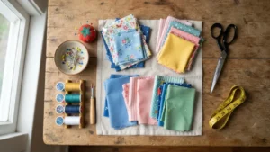 Materiales necesarios para hacer una manta con retazos de tela vieja